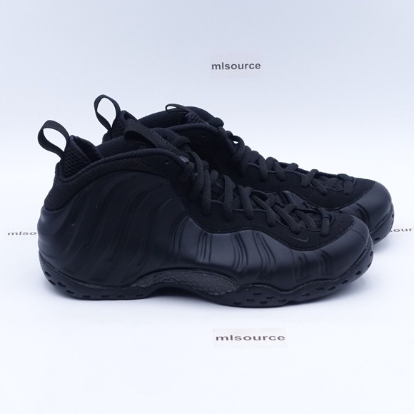 NEW Nike Air Foamposite One Sneakers Black/Anthracite 314996-001 - Picture 3 of 8